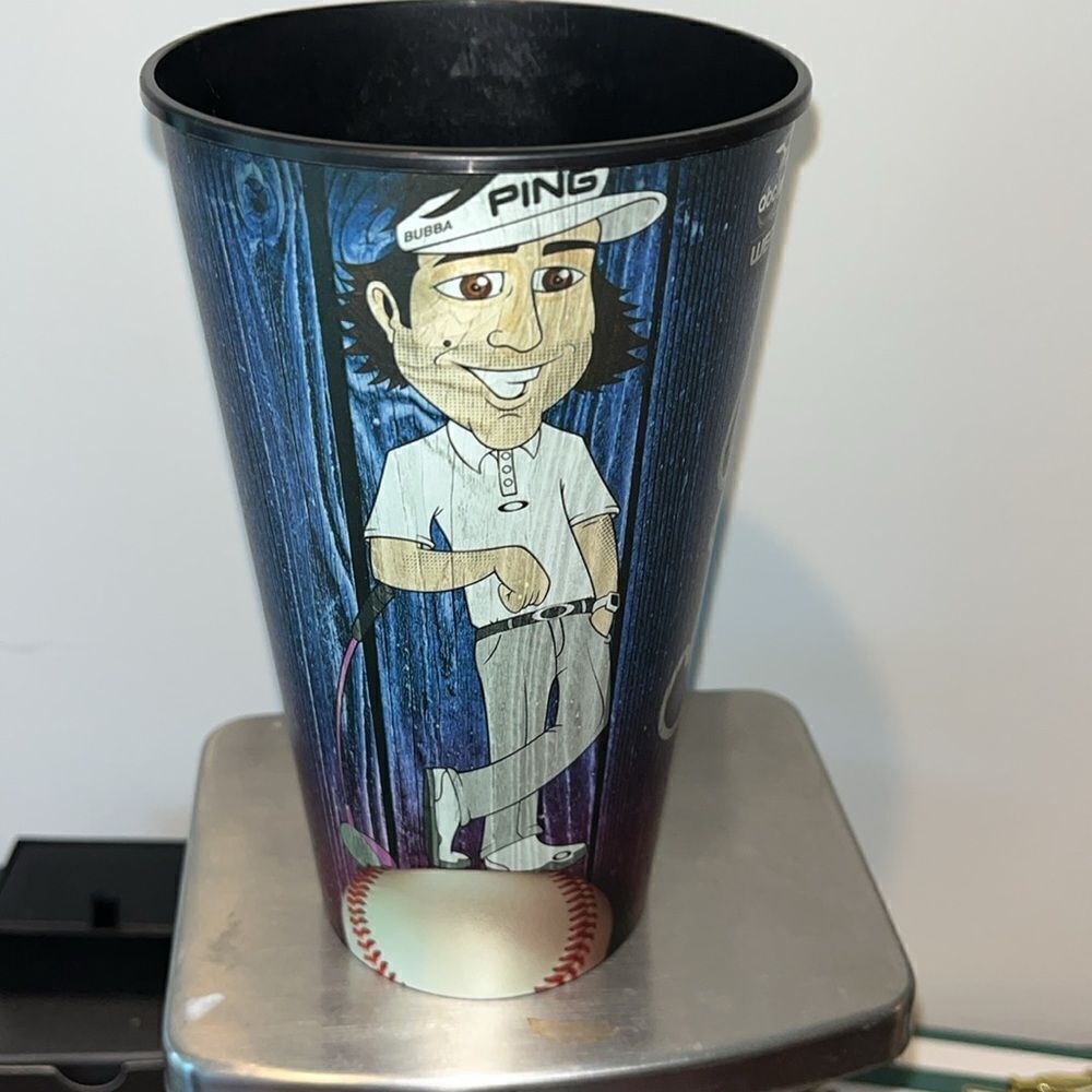 Bubba Watson Pensacola Blue Wahoos Mascot Baseball Plastic Pint Collector Cup